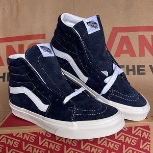 Vans Sk8-HI Pig Suede Parisian Nights/Nw White Mens